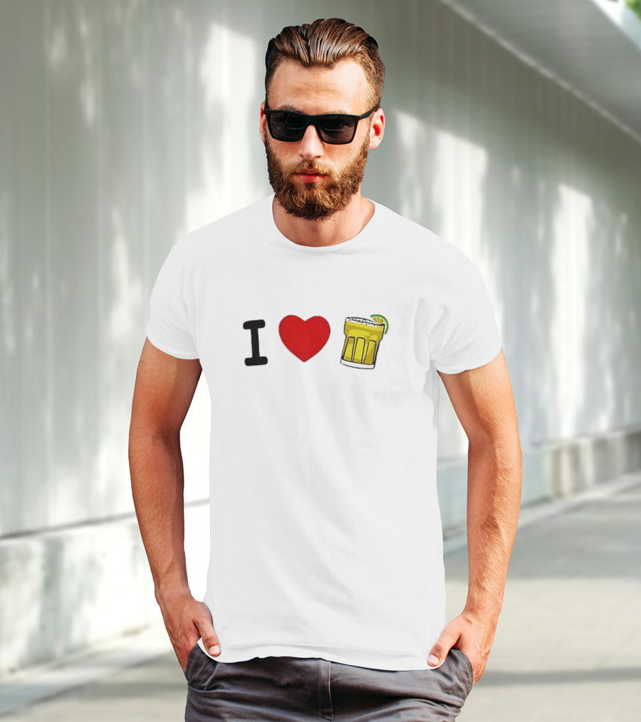 I Love Margarita Lime Cocktail T-Shirt