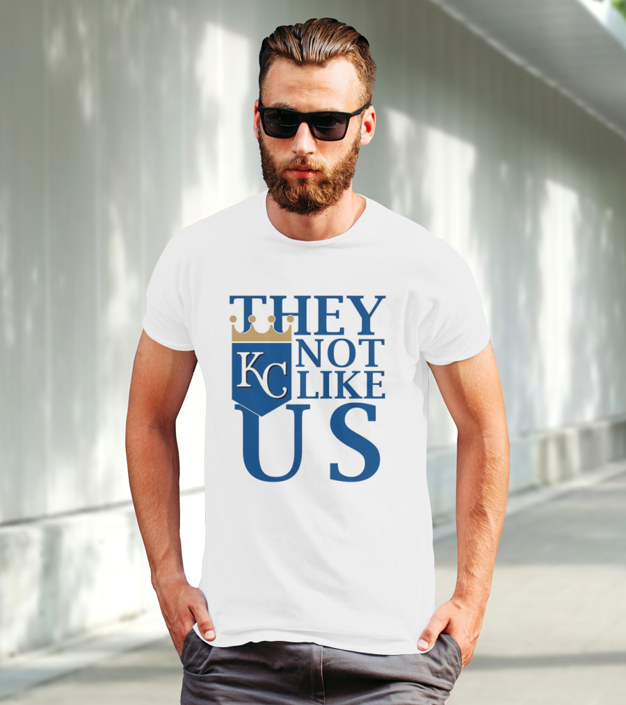 They Not Like Us KC Royals Crown Icon T-Shirt