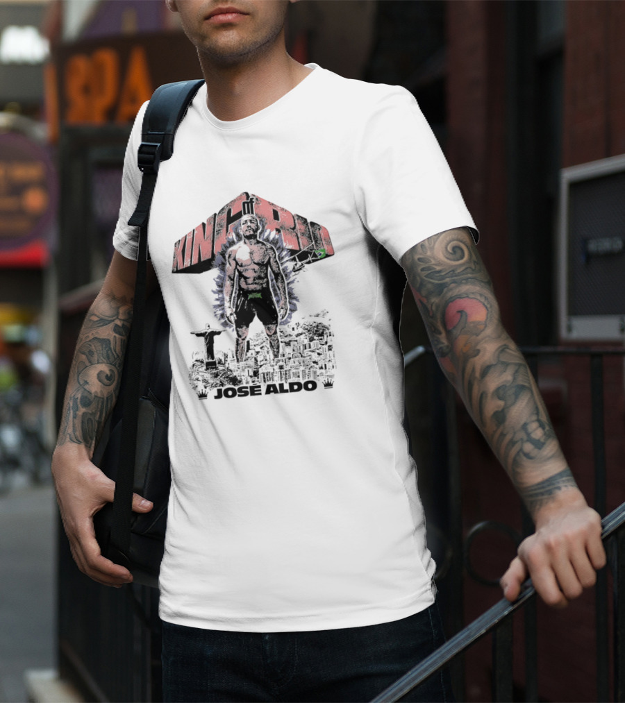 Brazil UFC King Of Rio José Aldo Retro Pose T-Shirt