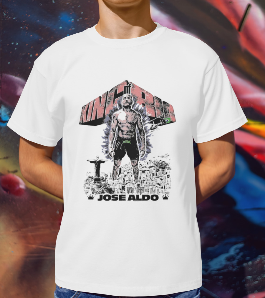 Brazil UFC King Of Rio José Aldo Retro Pose T-Shirt
