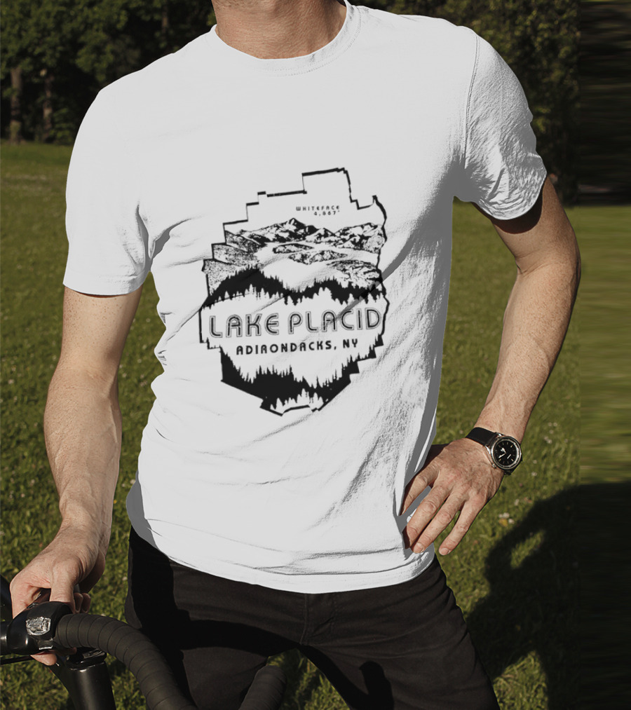 Lake Placid New York Adirondacks Hiking Forest Wilderness Exploration T-Shirt