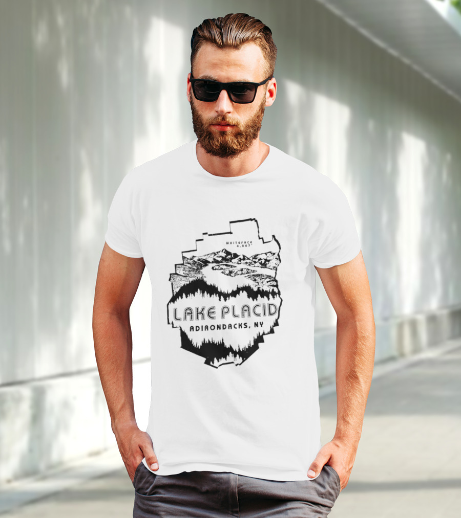 Lake Placid New York Adirondacks Hiking Forest Wilderness Exploration T-Shirt