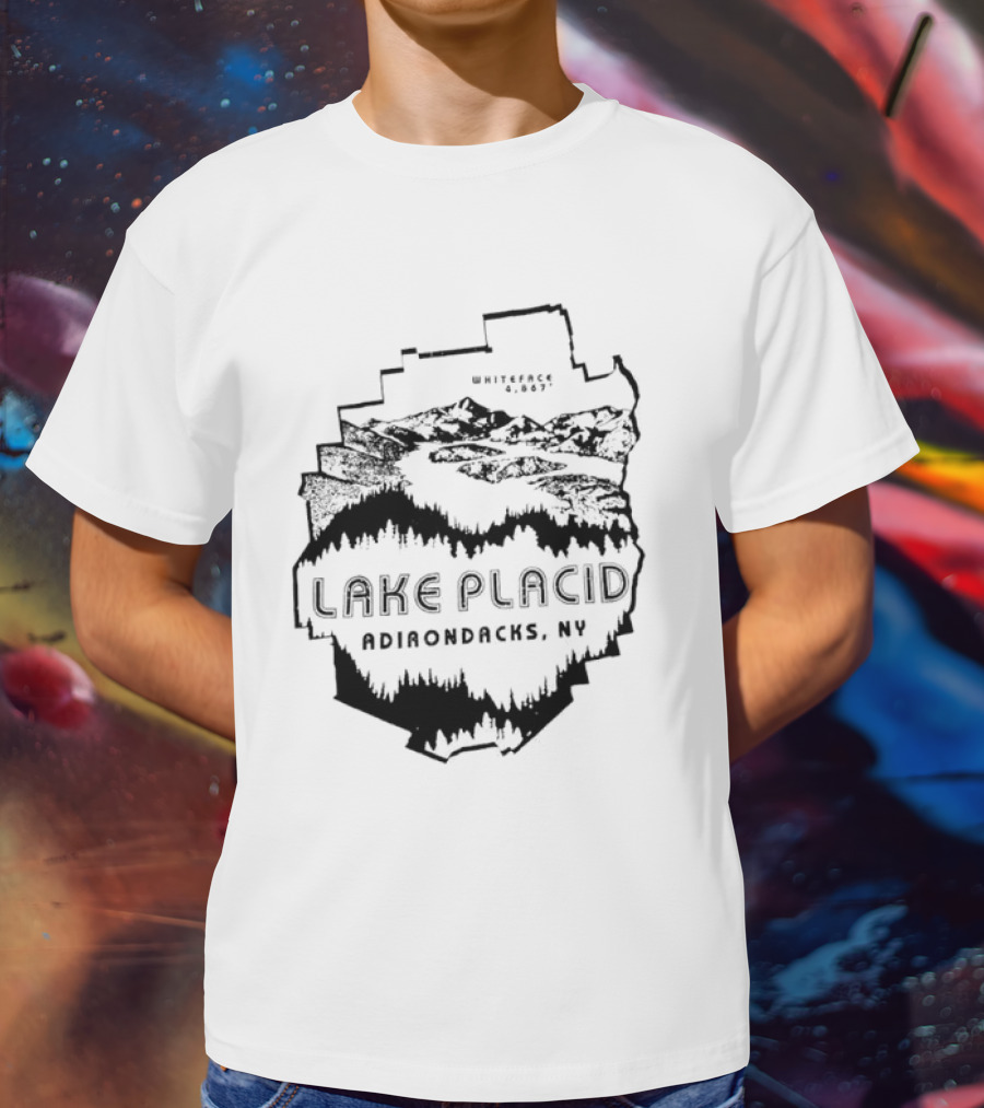 Lake Placid New York Adirondacks Hiking Forest Wilderness Exploration T-Shirt