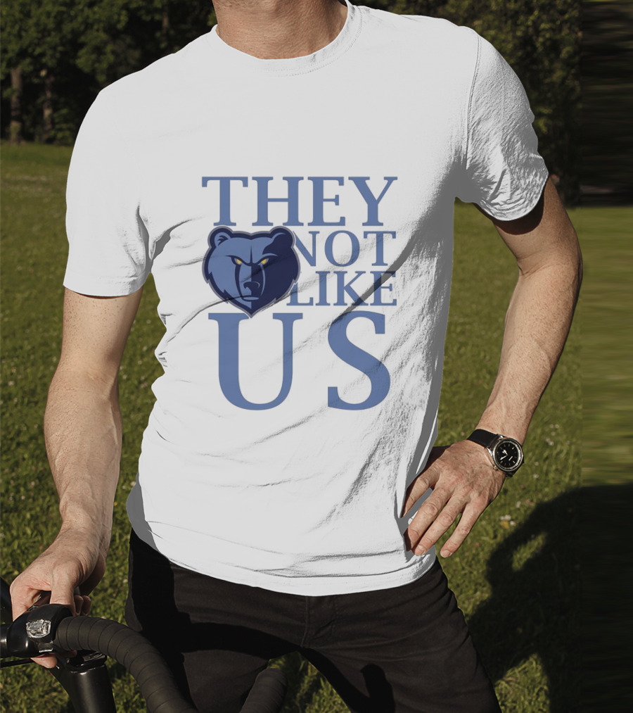 Memphis Grizzlies They Not Like Us Bear Head Emblem T-Shirt