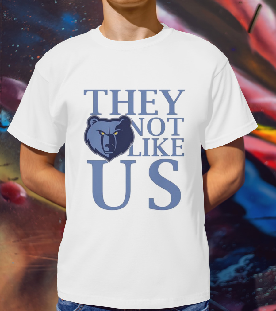 Memphis Grizzlies They Not Like Us Bear Head Emblem T-Shirt