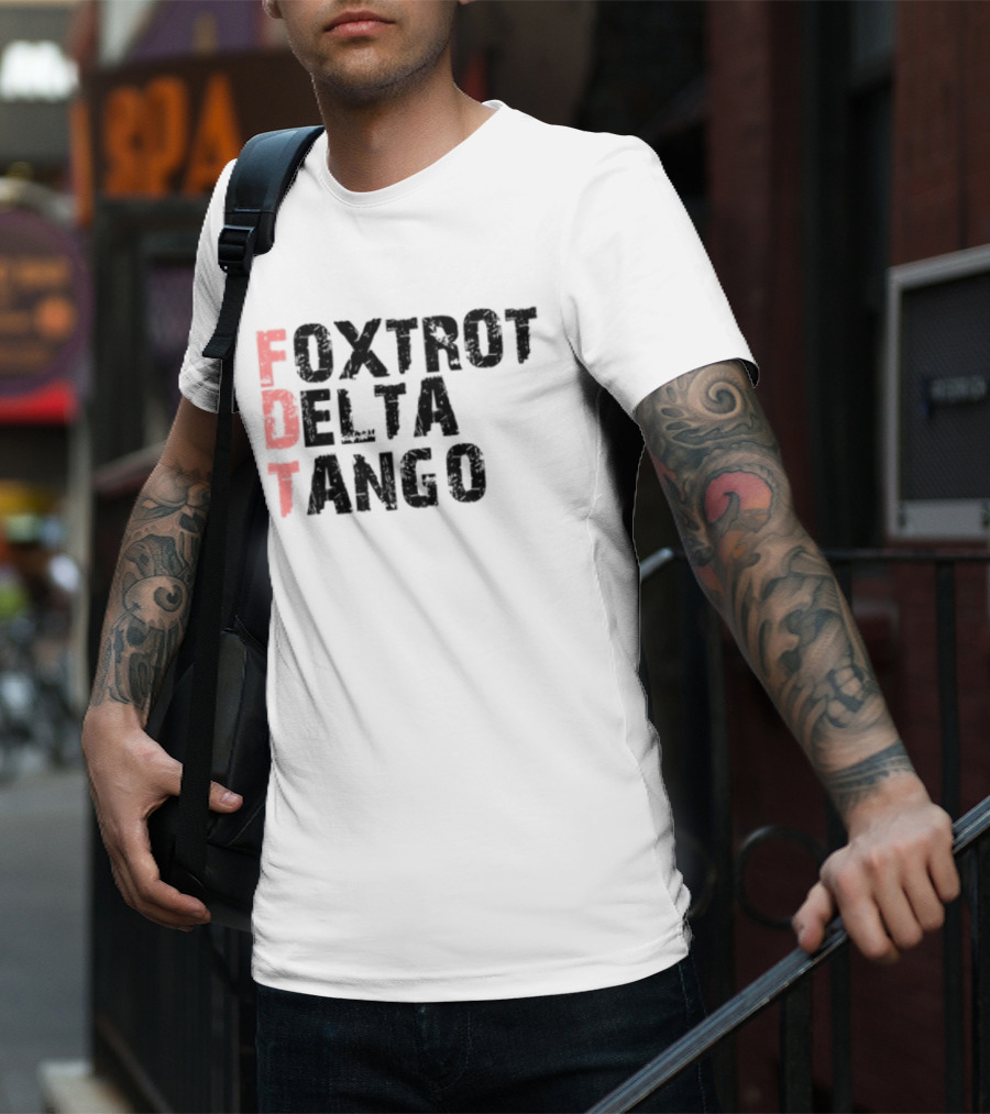 Peter Shankman Foxtrot Delta Tango FDT Red Letters T-Shirt