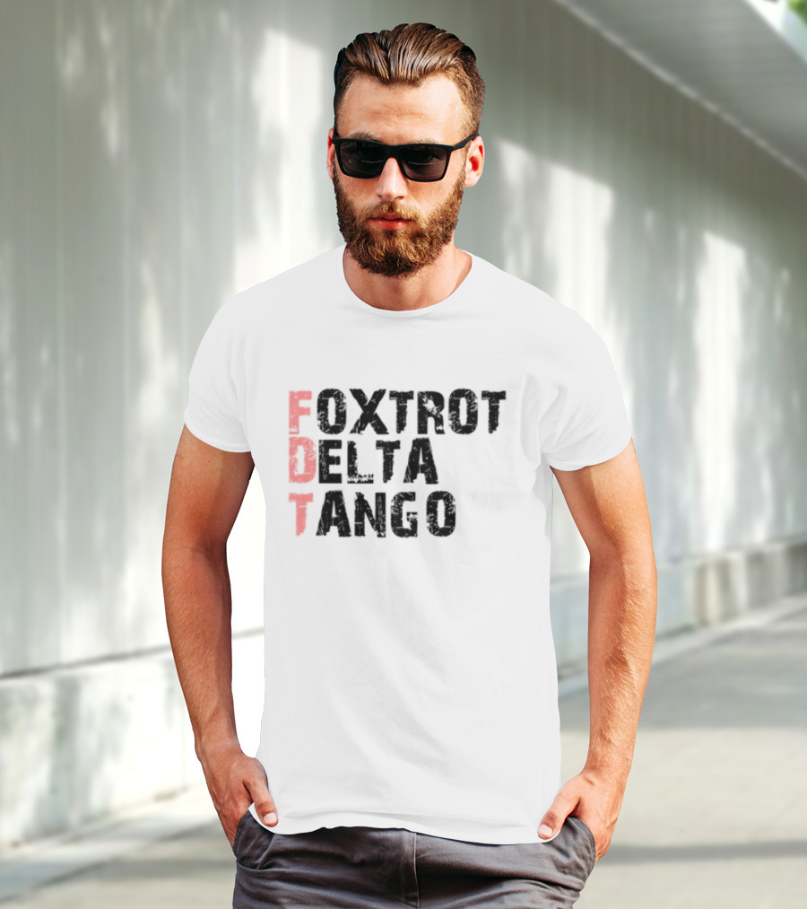 Peter Shankman Foxtrot Delta Tango FDT Red Letters T-Shirt