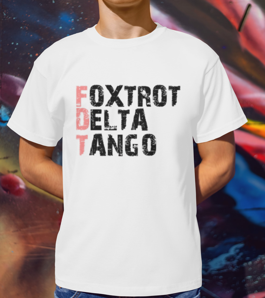 Peter Shankman Foxtrot Delta Tango FDT Red Letters T-Shirt