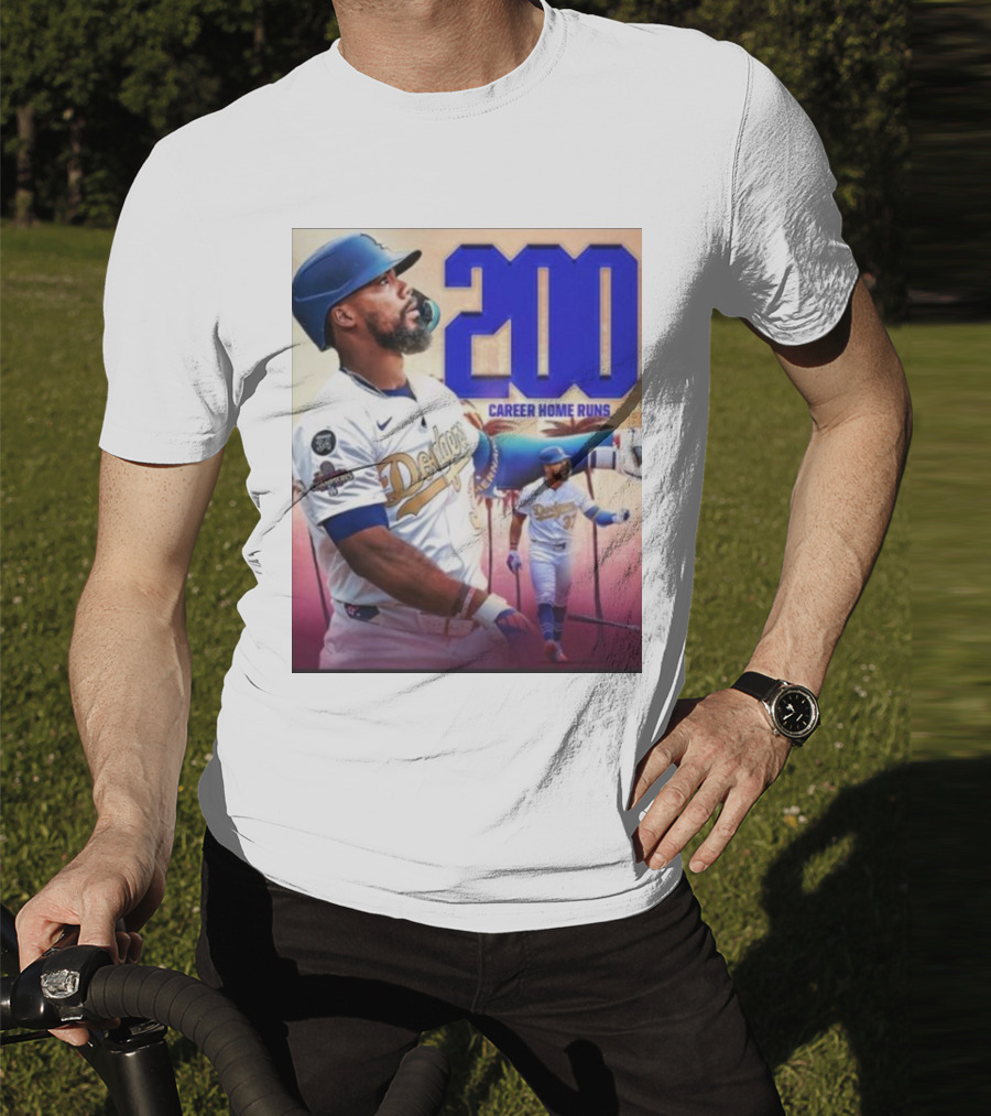 Los Angeles Dodgers Teoscar Hernandez 200 Career Home Runs Celebration T-Shirt