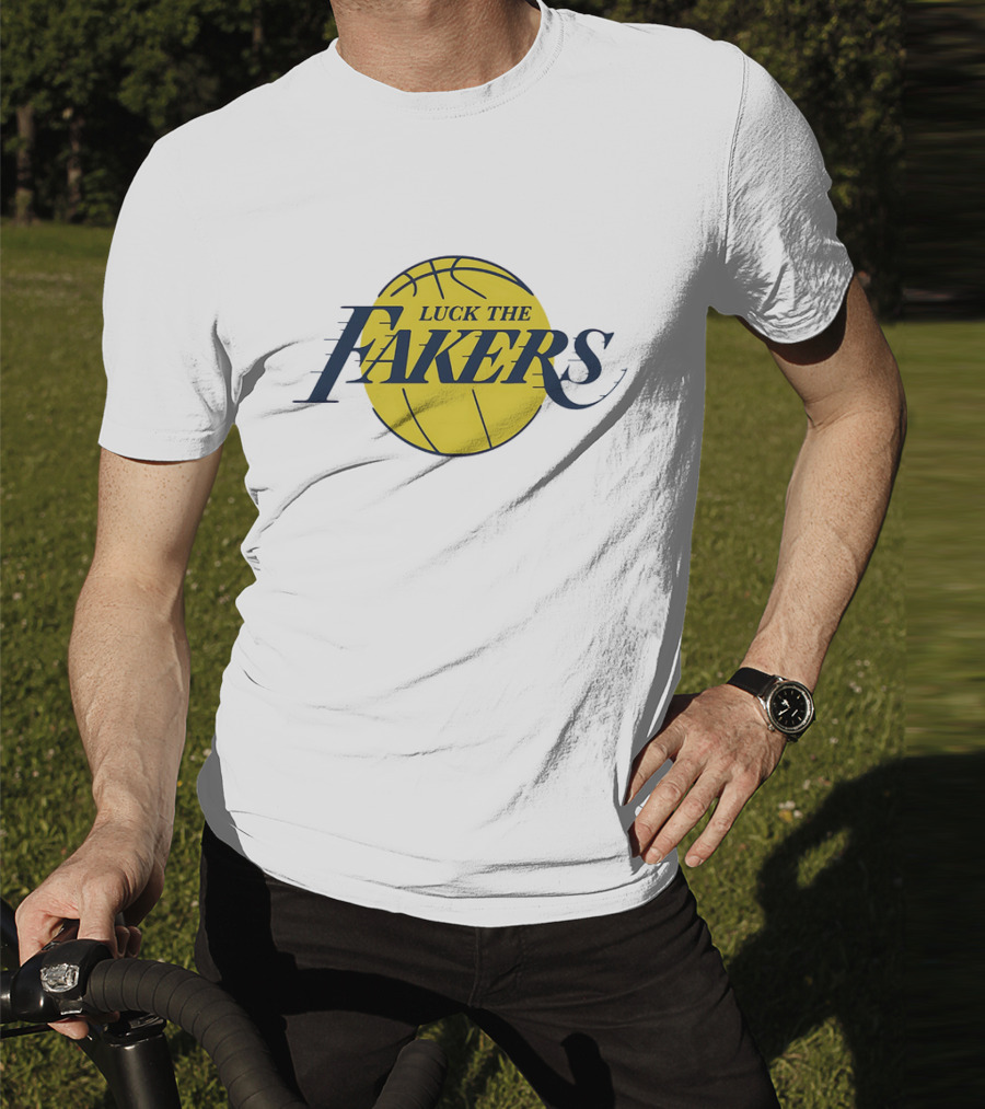 Luck The Fakers Los Angeles Basketball Parody T-Shirt