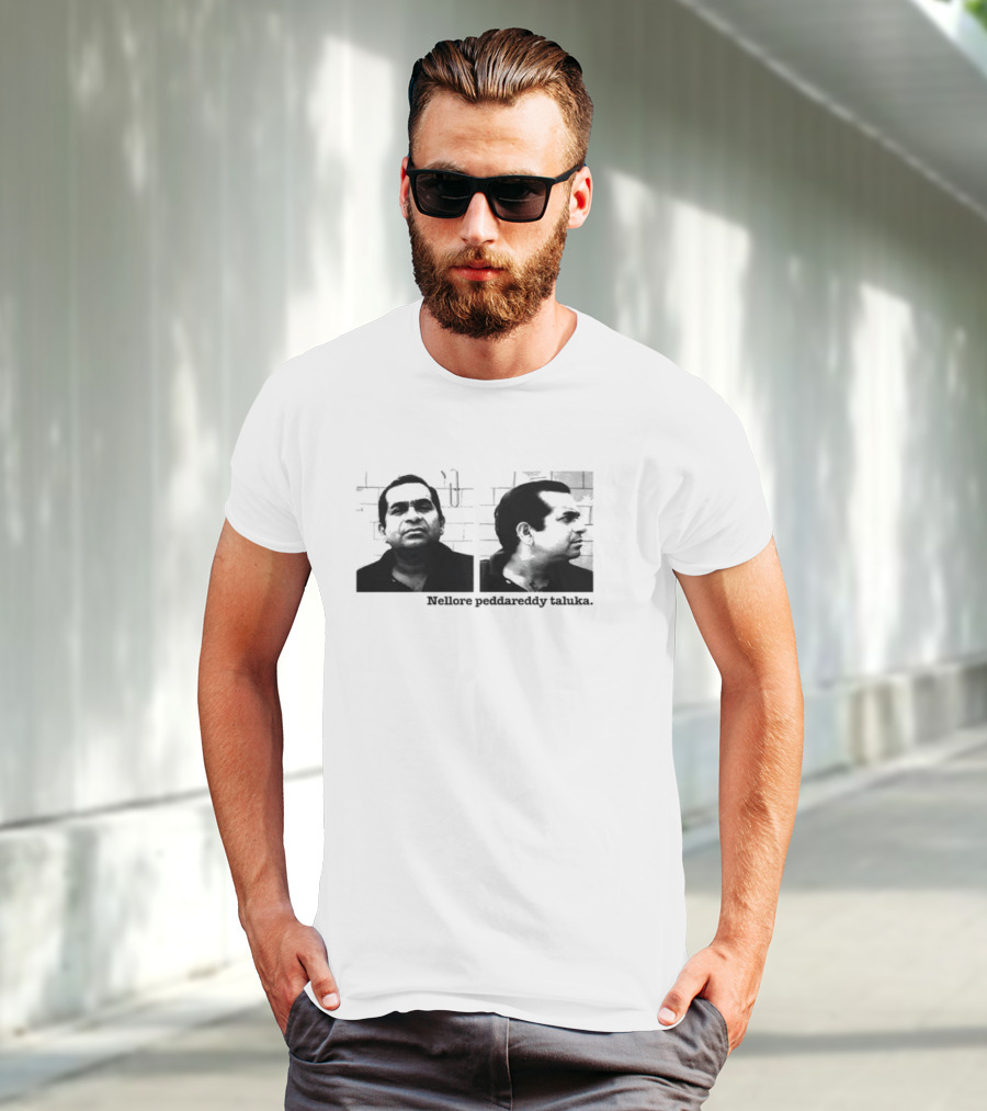 Nellore Pedda Reddy Taluka Vintage Photo Design T-Shirt