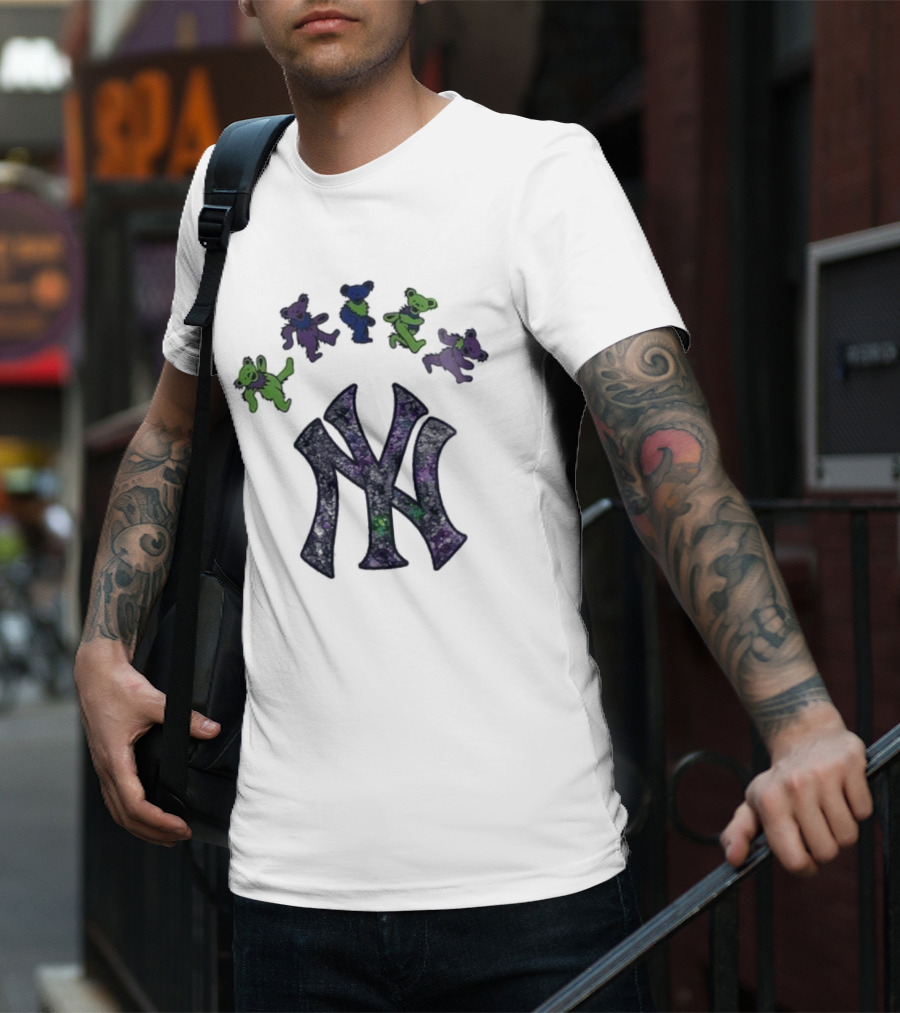 New York Yankees Grateful Dead Bears 2025 T-Shirt