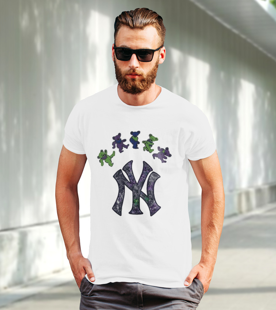 New York Yankees Grateful Dead Bears 2025 T-Shirt