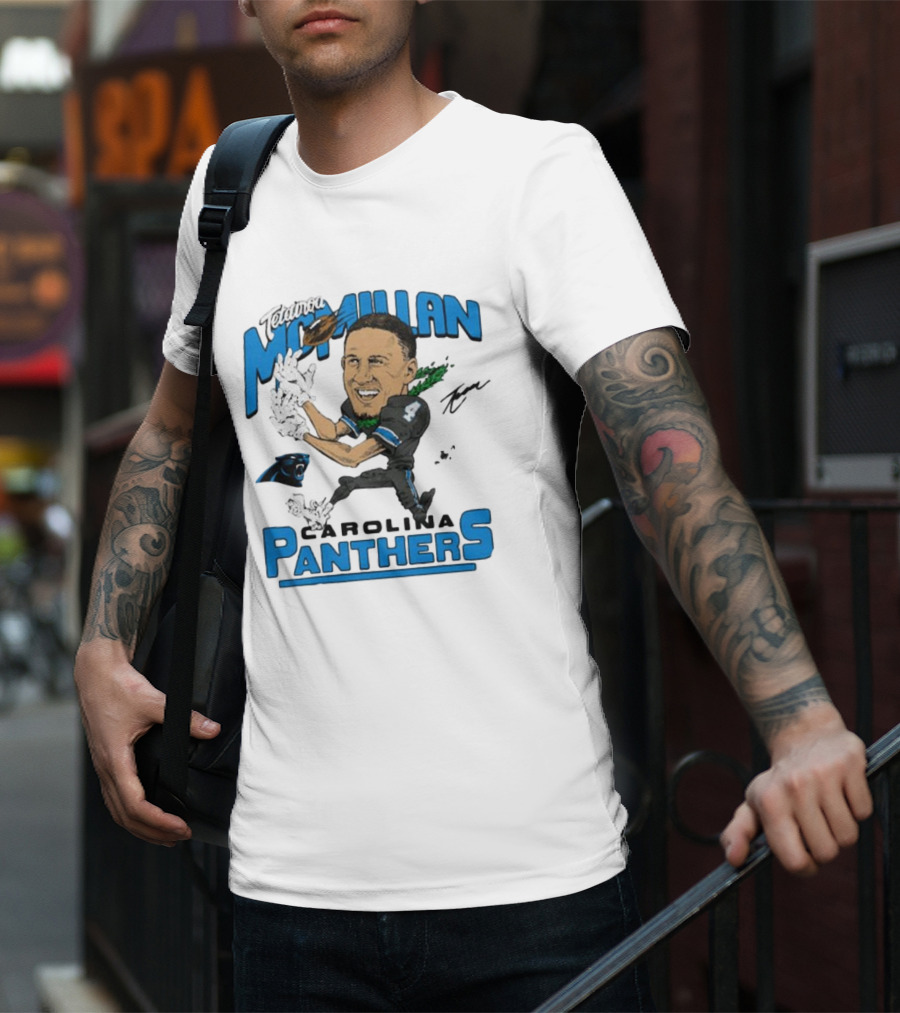 Tetairoa McMillan Carolina Panthers Signature T-Shirt