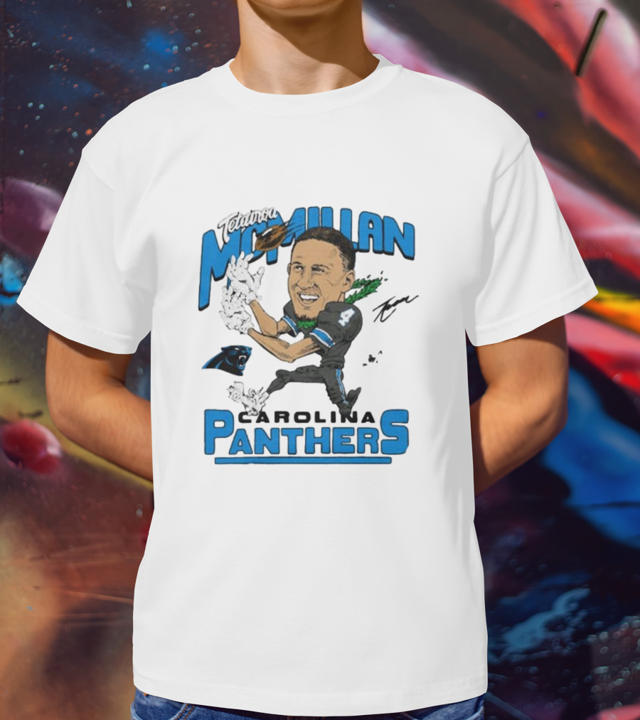 Tetairoa McMillan Carolina Panthers Signature T-Shirt