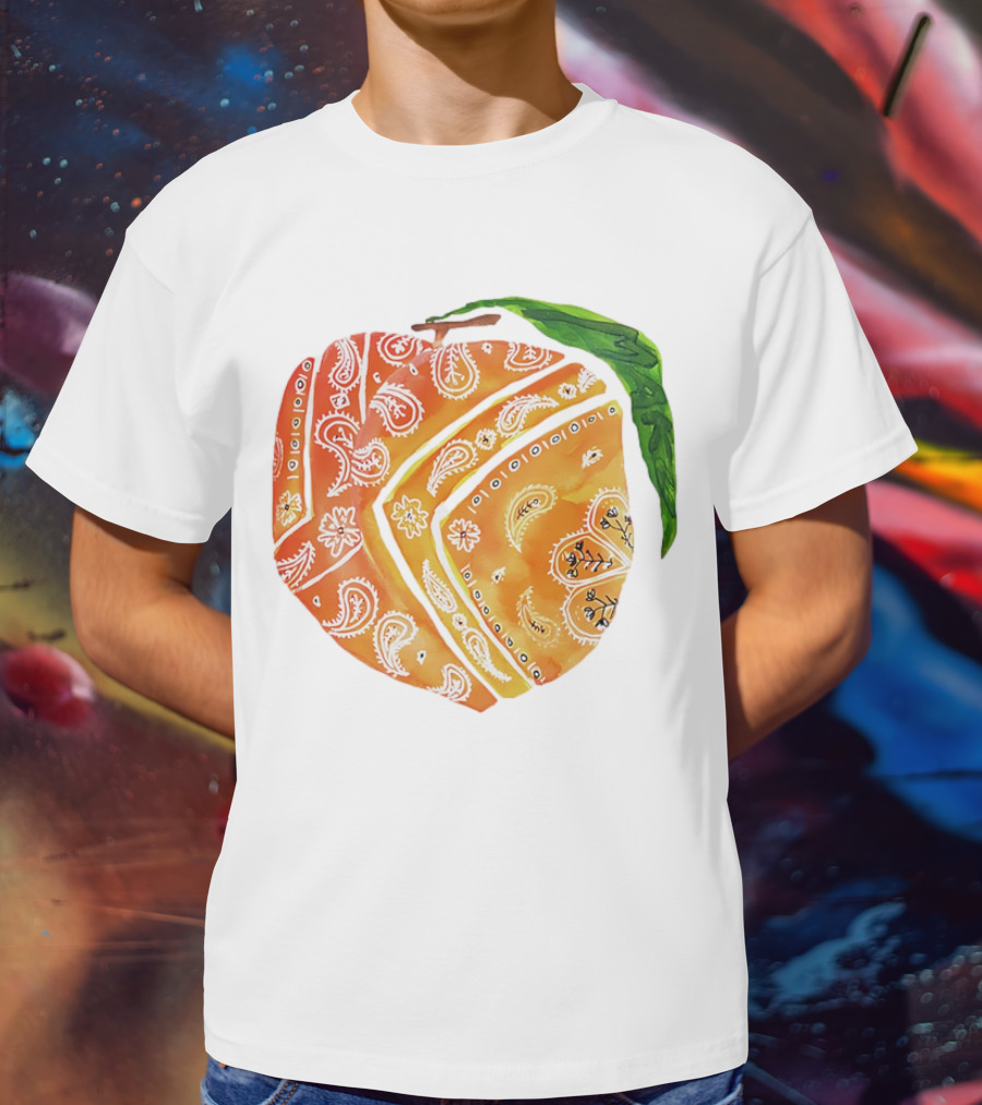 Peach Paisley Pattern Please T-Shirt
