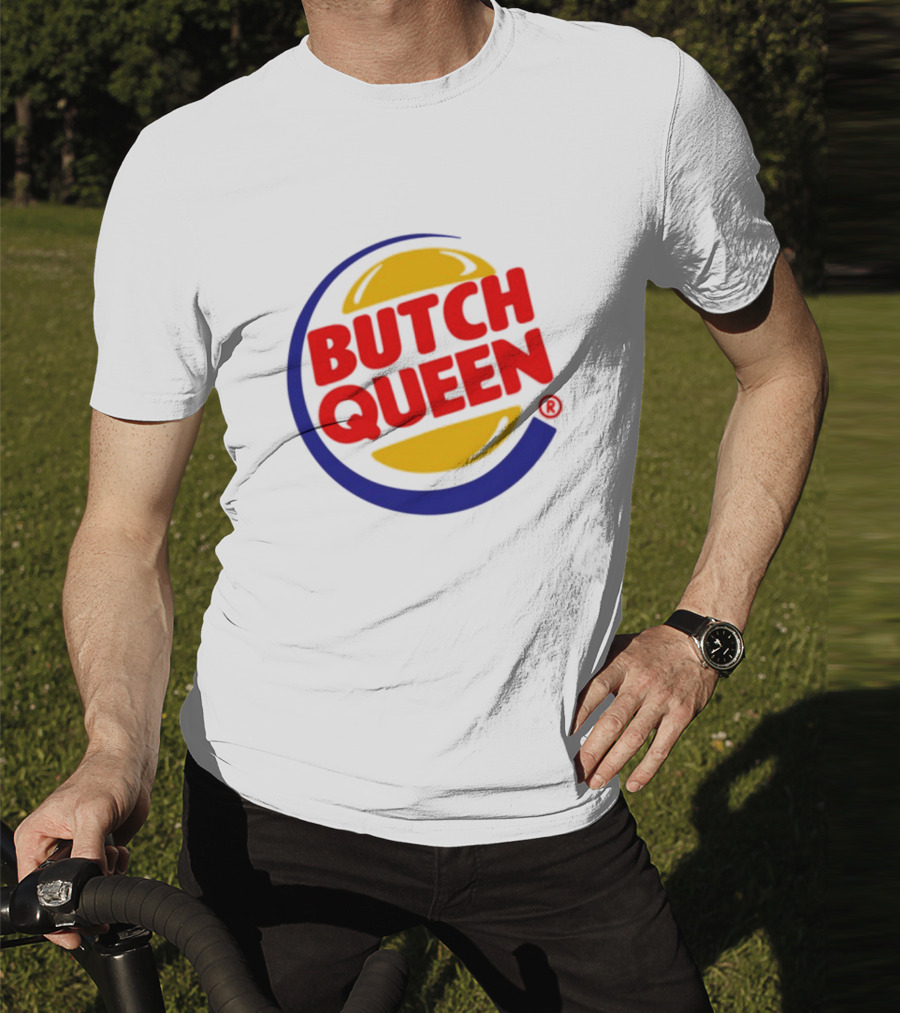 Rickhoeins Butch Queen Retro Fast Food Logo Style T-Shirt