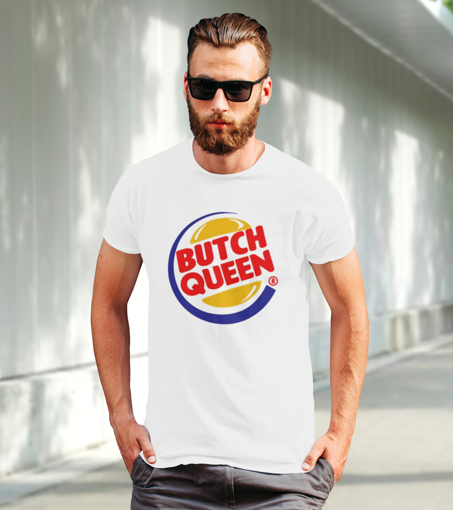 Rickhoeins Butch Queen Retro Fast Food Logo Style T-Shirt