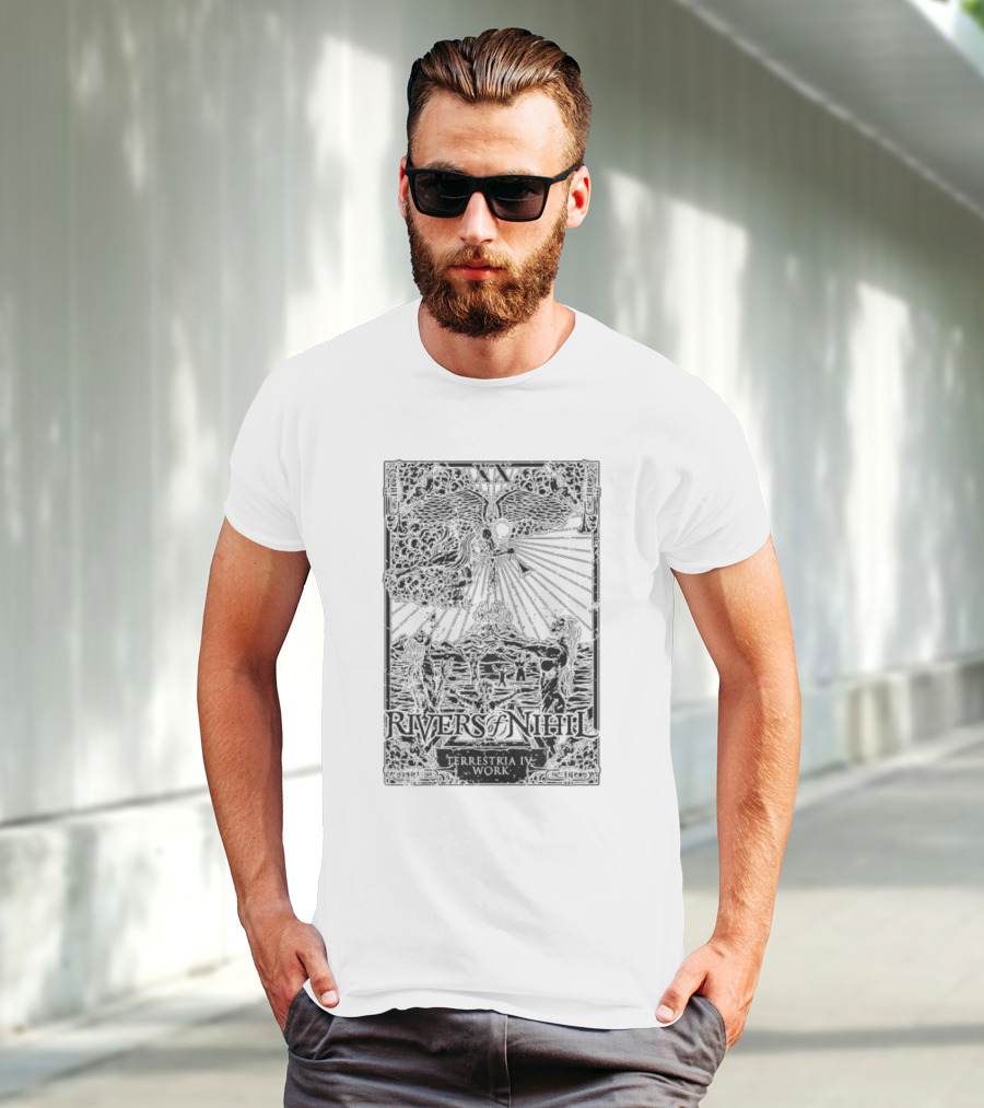 Rivers Of Nihil Terrestria IV Work Celestial Figure And Cosmic Imagery T-Shirt