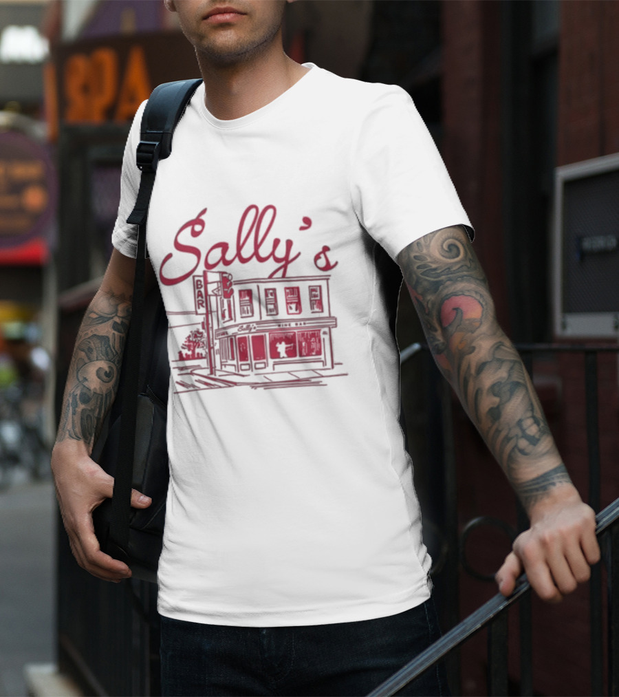 Sally’s Wine Bar Sketch Illustration T-Shirt