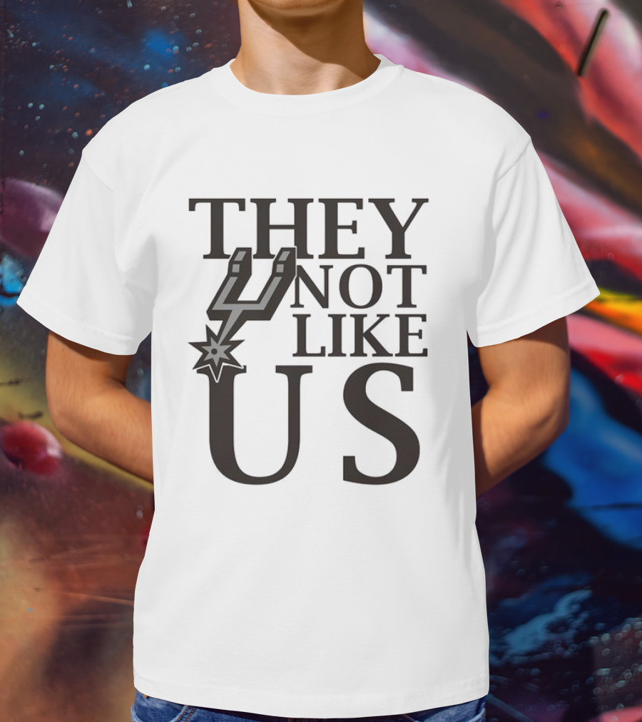 San Antonio Spurs They Not Like Us With Iconic Spur Symbol T-Shirt