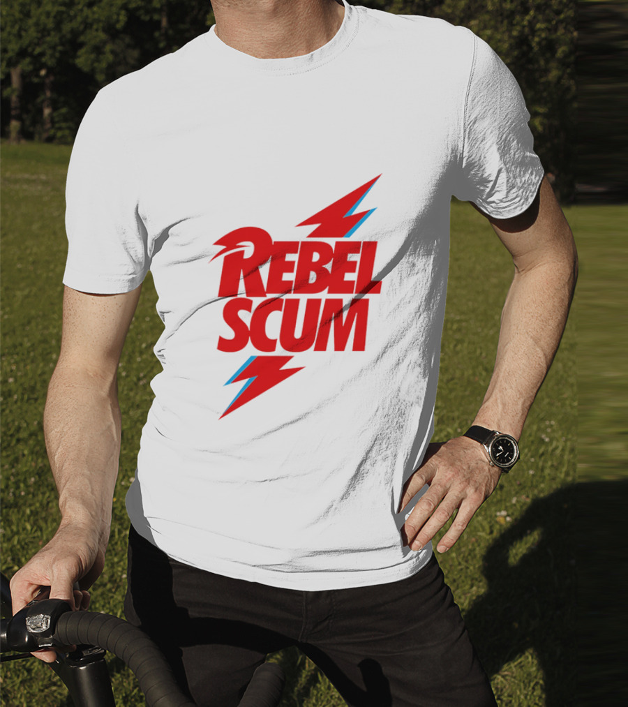 Rebel Scum Red Bold Lightning Letters T-Shirt