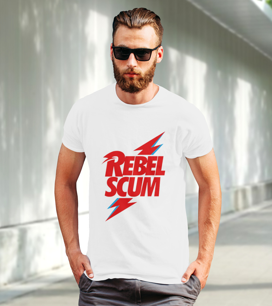 Rebel Scum Red Bold Lightning Letters T-Shirt