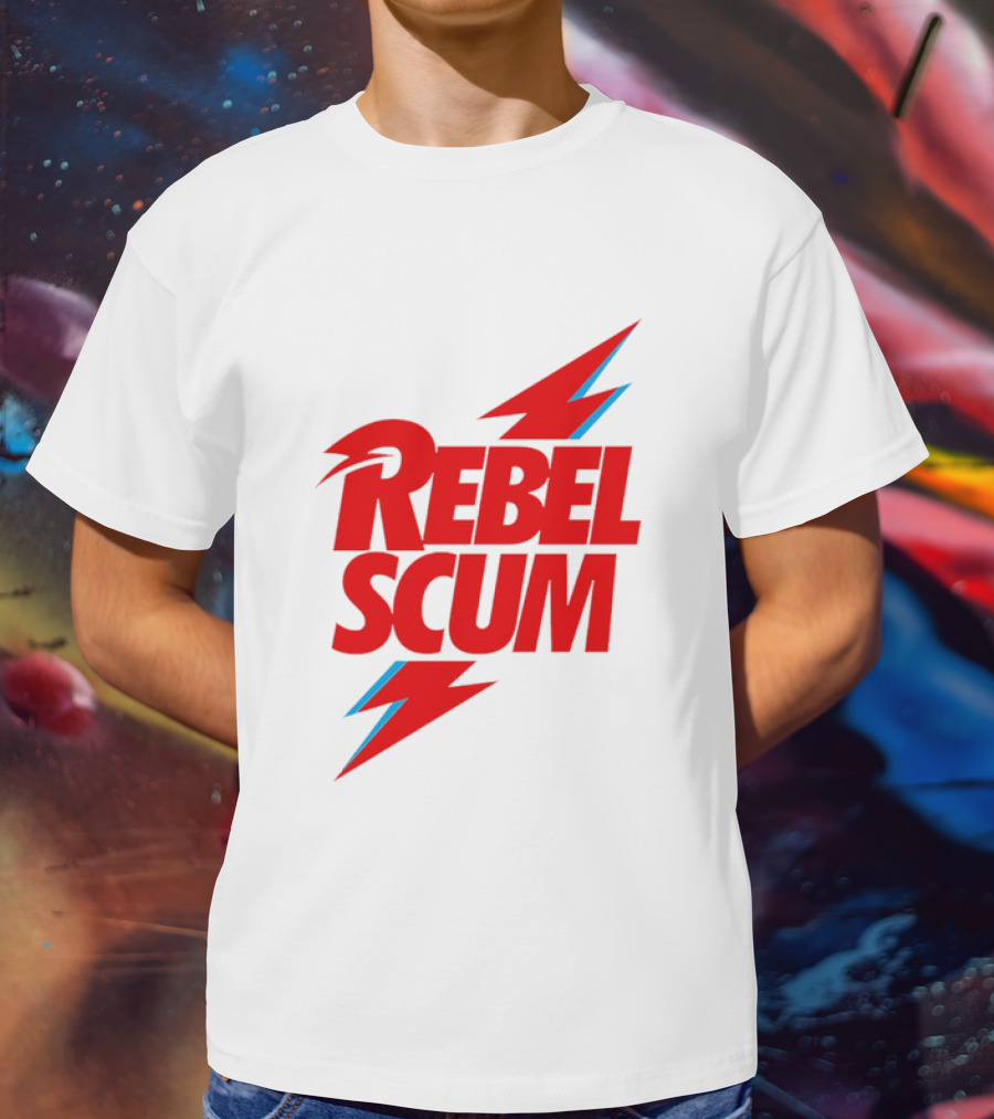 Rebel Scum Red Bold Lightning Letters T-Shirt