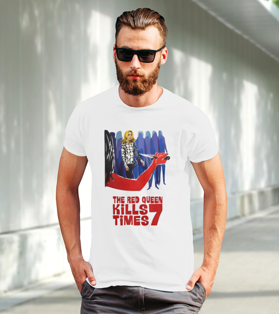 The Red Queen Kills Seven Times Red Arm Woman And Figures T-Shirt