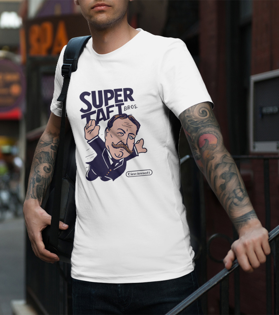 Super Taft Bros Cincinnati Caricature Parody William Howard Taft T-Shirt