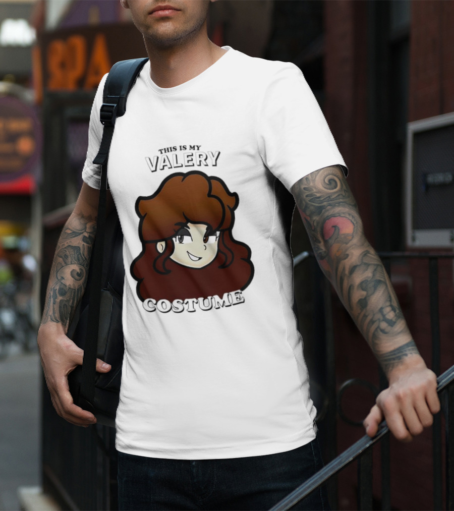 This Is My Valery Costume Cartoon Character Face T-Shirt