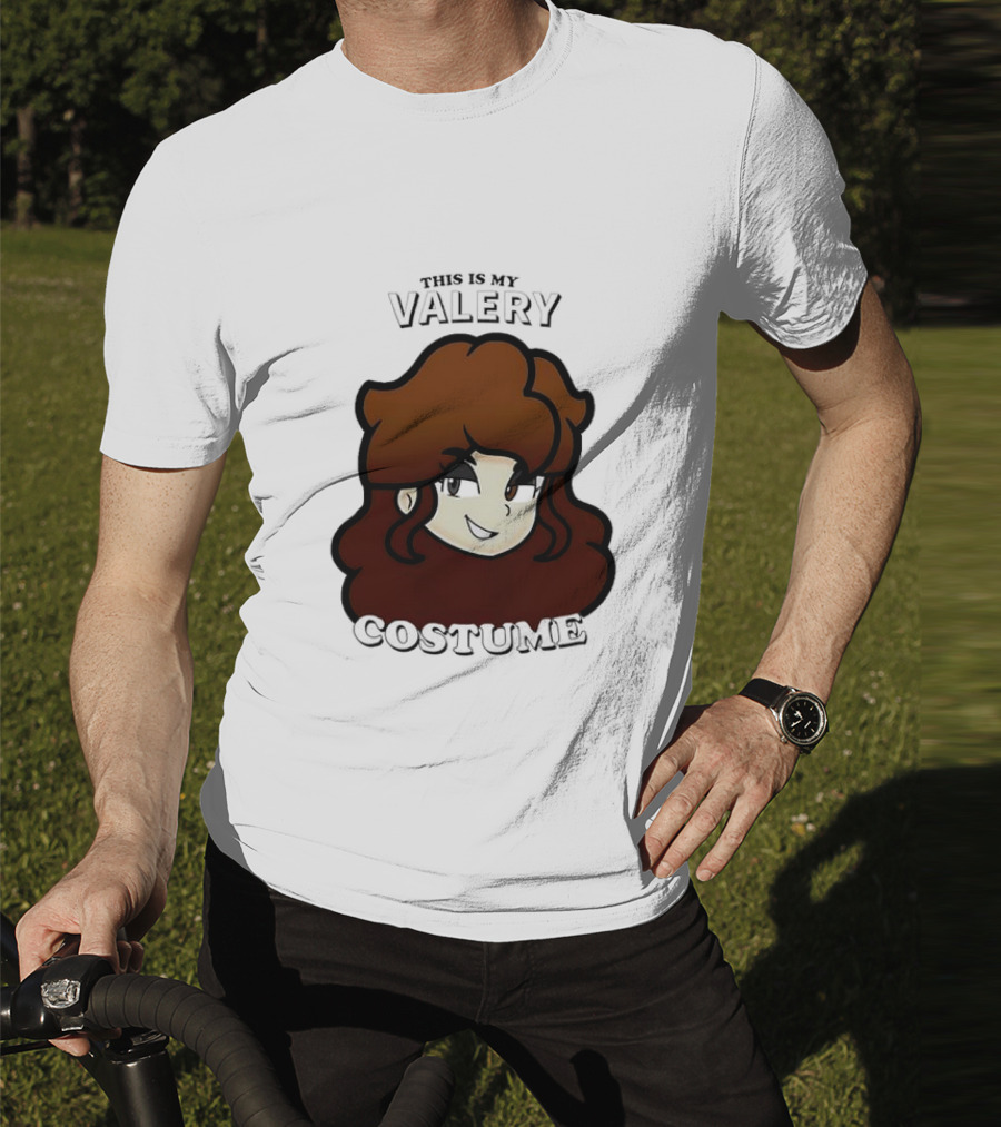 This Is My Valery Costume Cartoon Character Face T-Shirt