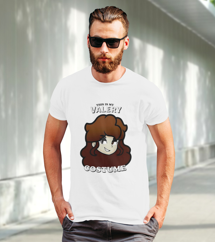This Is My Valery Costume Cartoon Character Face T-Shirt