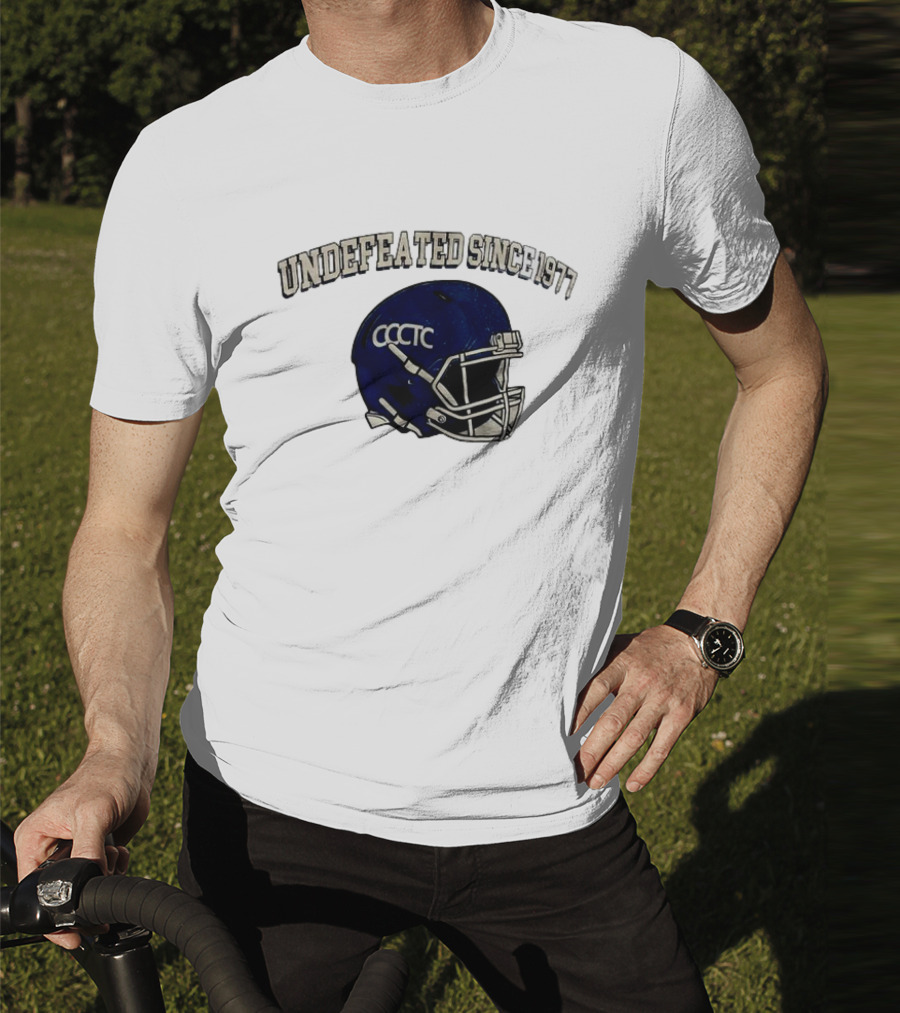 Undefeated Since 1977 CCCTC Football Helmet T-Shirt