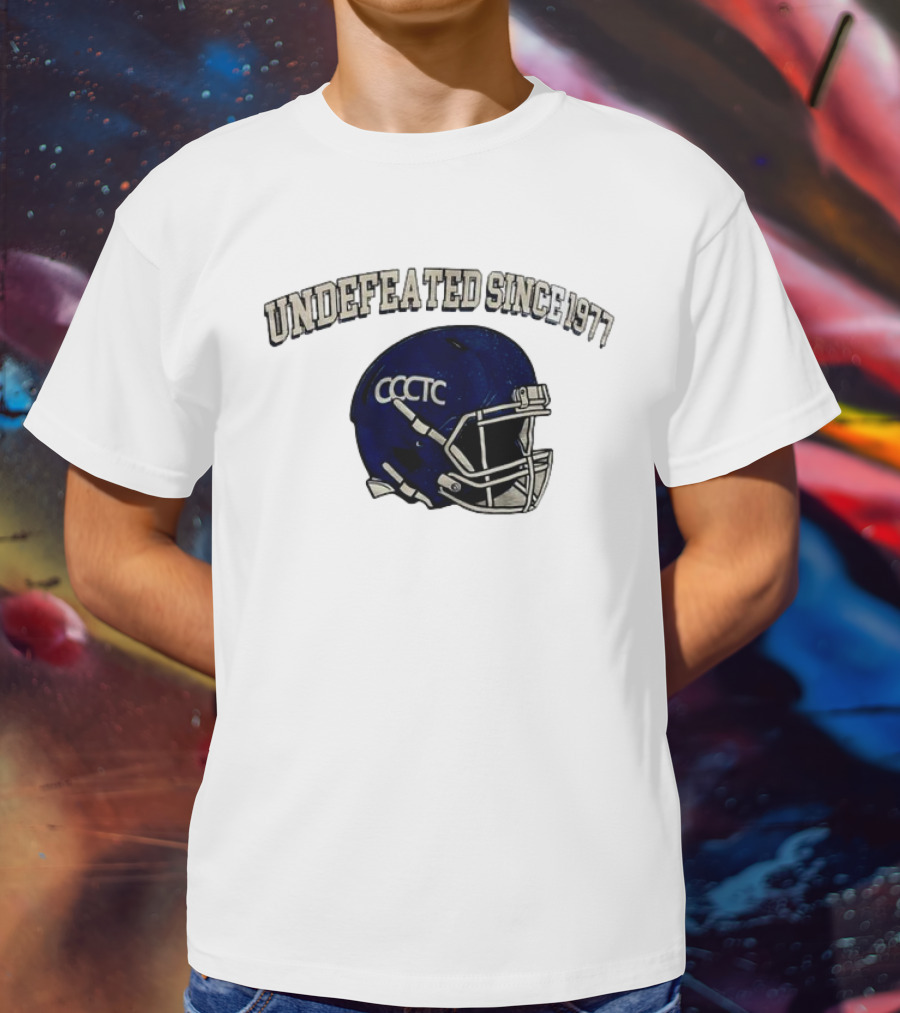 Undefeated Since 1977 CCCTC Football Helmet T-Shirt