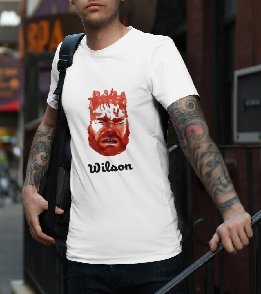 Wilson Tom Wilson Fake Crying Meme Red Face 2025 T-Shirt