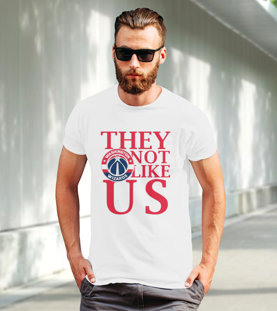 Washington Wizards They Not Like Us Dominance Statement With Iconic Logo T-Shirt