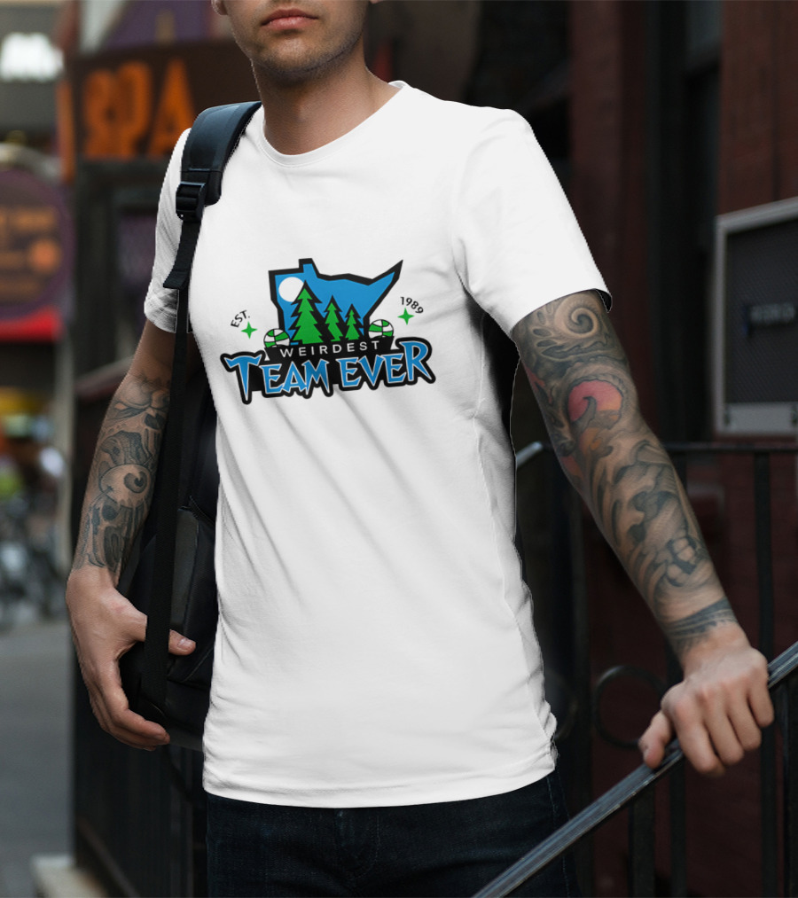 Weirdest Team Ever Forest Trees Established 1989 T-Shirt