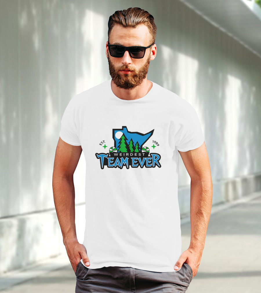 Weirdest Team Ever Forest Trees Established 1989 T-Shirt