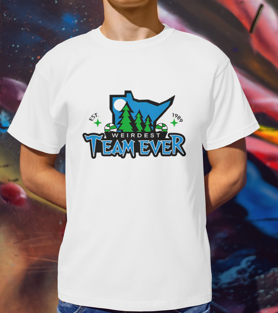 Weirdest Team Ever Forest Trees Established 1989 T-Shirt