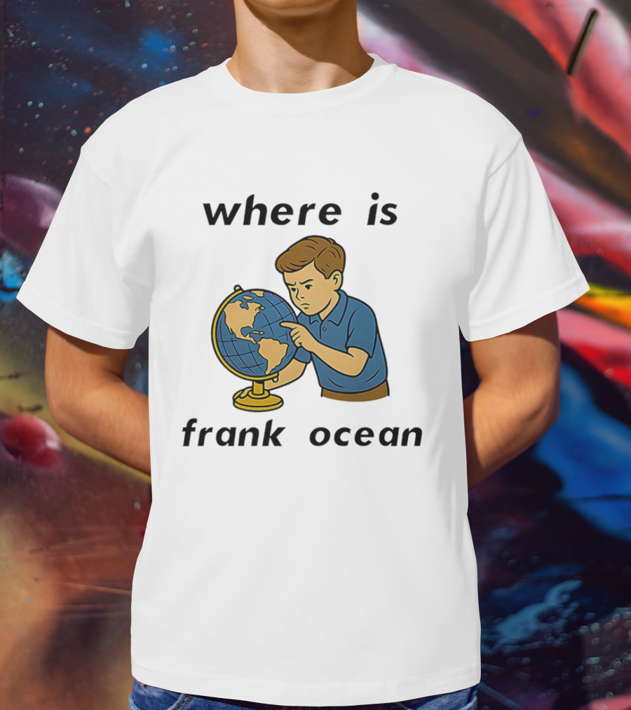 Where Is Frank Ocean Curious Boy With Globe T-Shirt