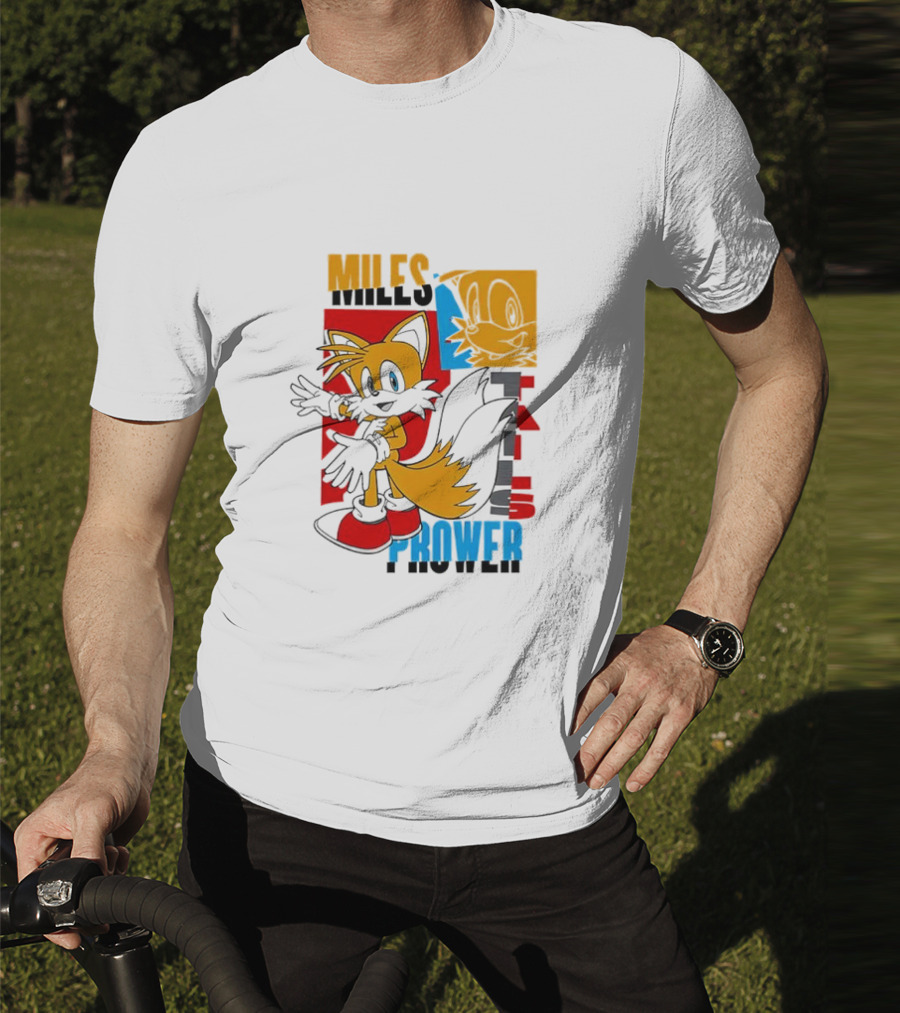 Tails Miles Prower Vintage Cartoon Style T-Shirt