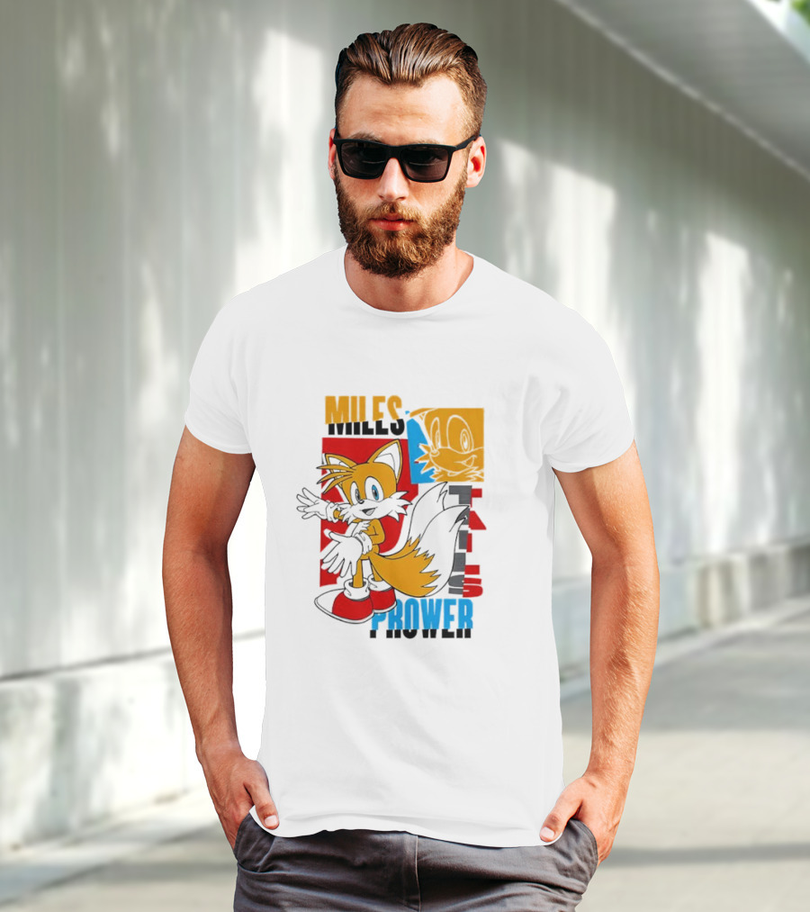 Tails Miles Prower Vintage Cartoon Style T-Shirt
