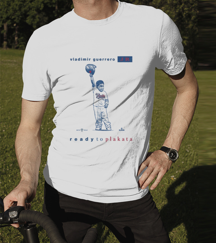 Vladimir Guerrero Jr Ready To Plakata Baseball Player Holding Ball T-Shirt