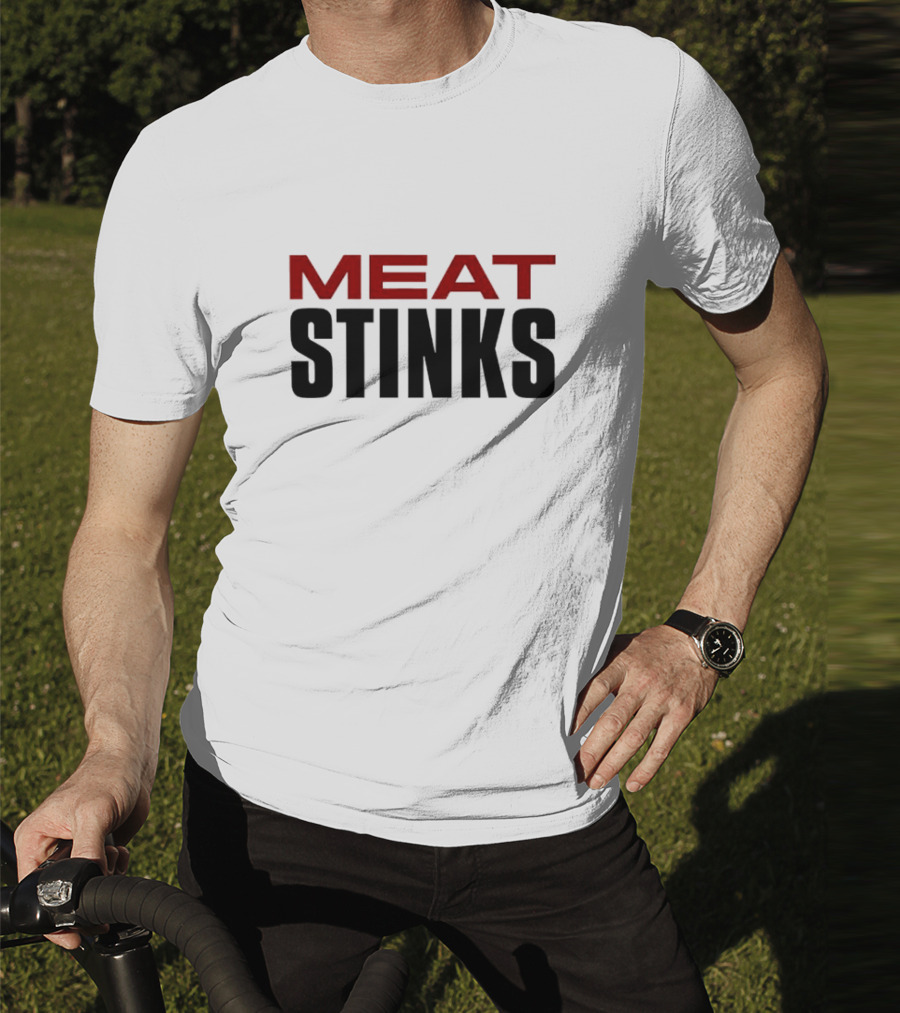 The Conners Darlene Conner Meat Stinks Bold Red Lettering T-Shirt
