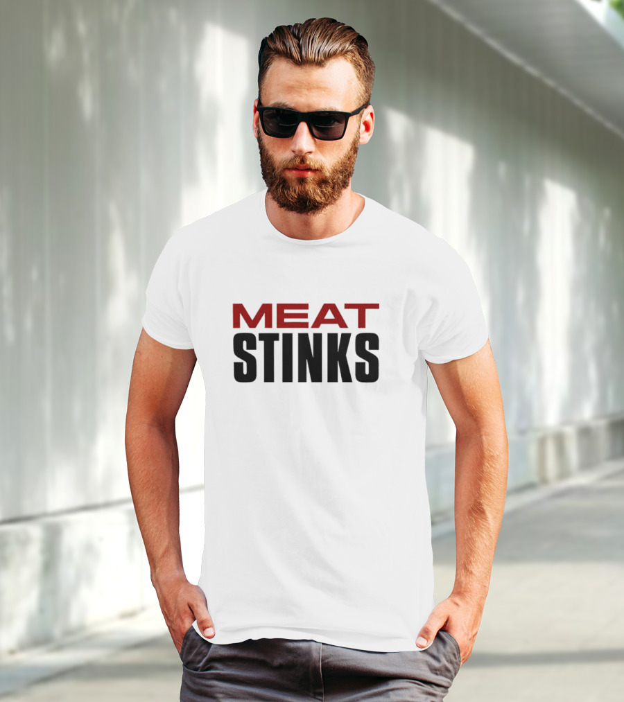 The Conners Darlene Conner Meat Stinks Bold Red Lettering T-Shirt