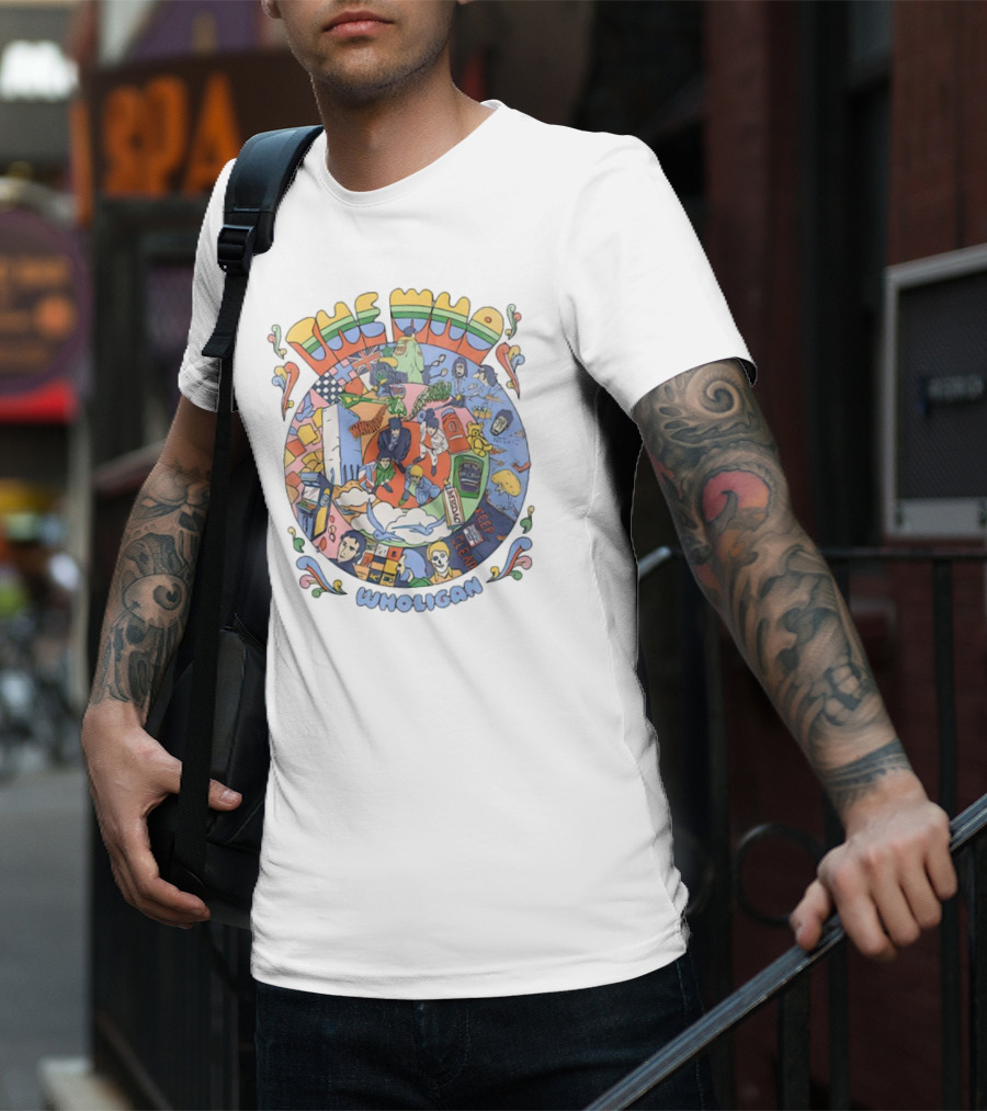 The Who Wholigan Retro Pop Art Psychedelic Collage T-Shirt