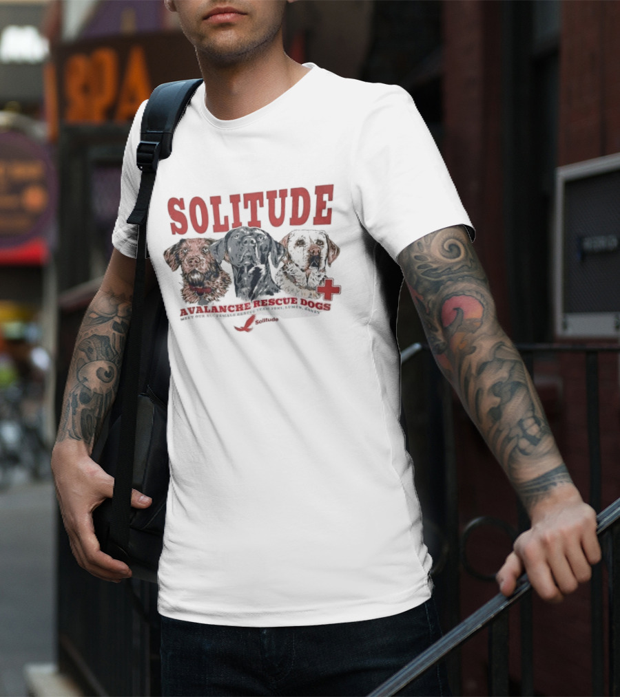 Solitude Avalanche Rescue Dogs Cross Team Joni Lumen Honey T-Shirt