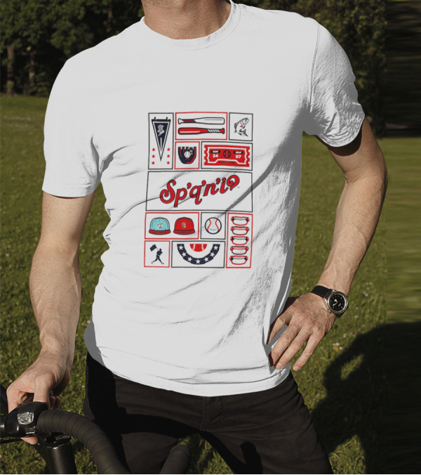 Spokane Indians Ballpark Fun Elements Sp'q'n'iʕ T-Shirt