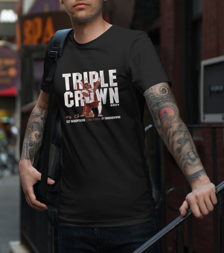 Ja’marr Chase Triple Crown 127 Receptions 1,708 Yards 17 Touchdowns T-Shirt